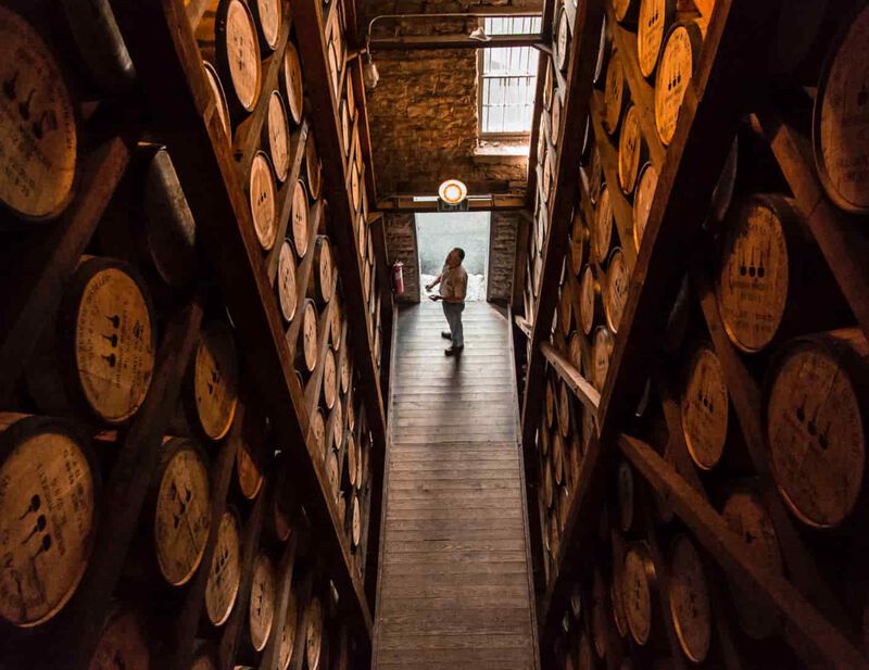 The rickhouse at Woodford Reserve
